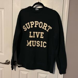 Support Live Music Crewneck Sweatshirt